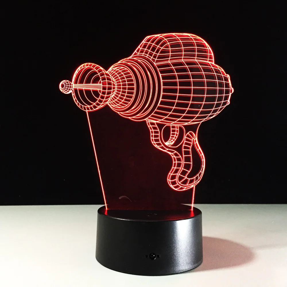 Акриловая трехмерная прикроватная лампа в форме электрофрезы прикроватный