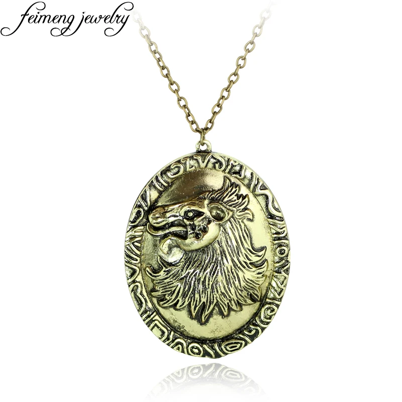 Ожерелье из цинкового сплава с имитацией головы льва | Украшения и аксессуары