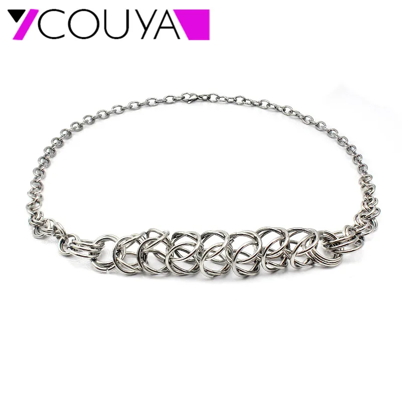 2017 Fashion Jewelry Western Hiphop Style Necklaces 316L Stainless Steel Chains for Women High Quality | Украшения и аксессуары