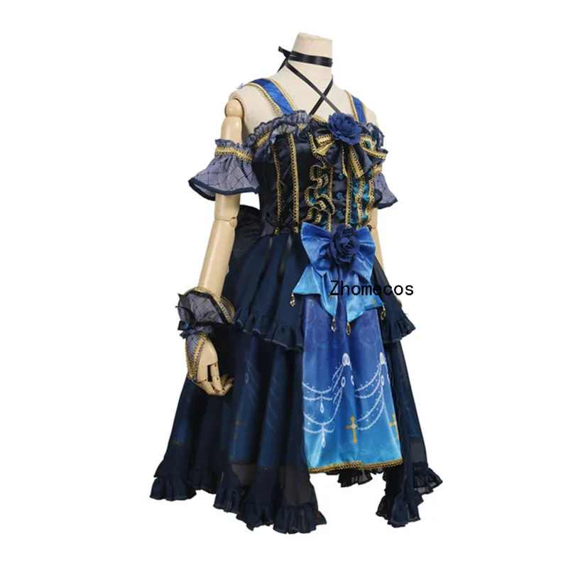 Zhomecos Amine BanG Dream Roselia Udagawa Ako костюм для косплея 4th платье полный комплект костюмы |