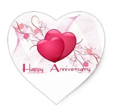 

1.5inch Happy Anniversary Hearts Heart Sticker