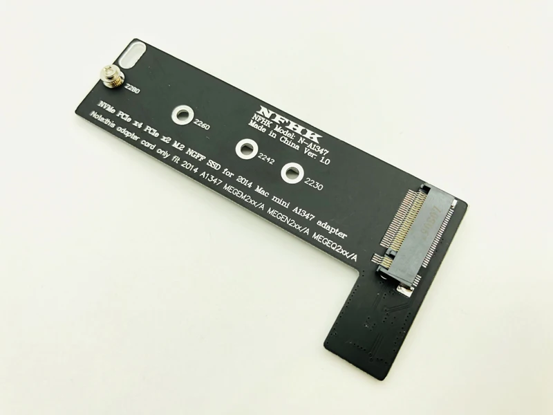 M ключ NVMe M2 SSD для применения Mac Mini 2014 A1347 MEGEN2 MEGEM2 MEGEQ2 адаптер Raiser PCI express NGFF 760P 600P Riser