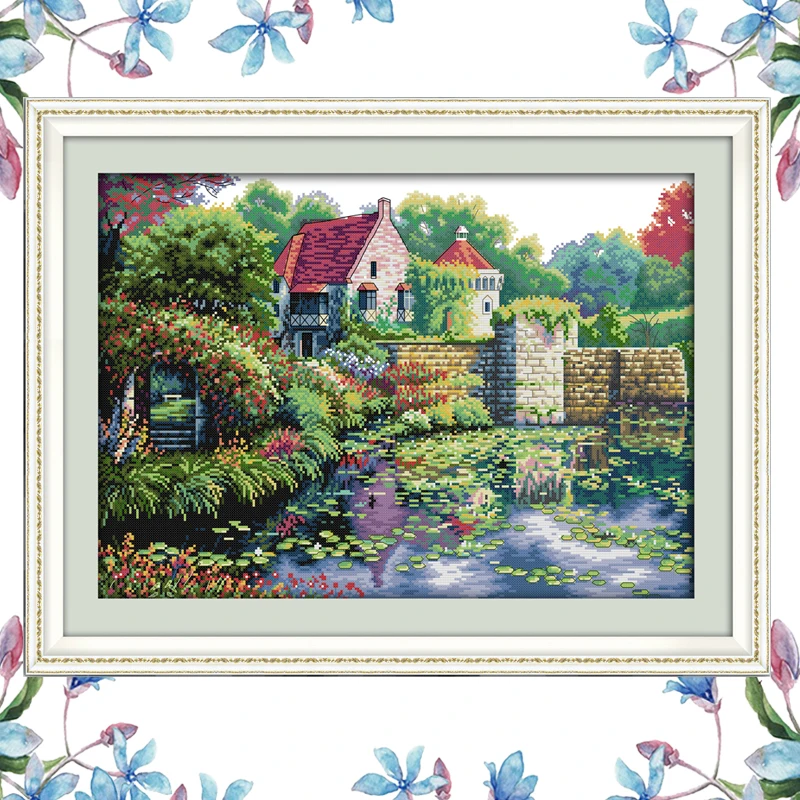 NKF вышивка крестиком в английском замке наборы для рукоделия декорация живопись