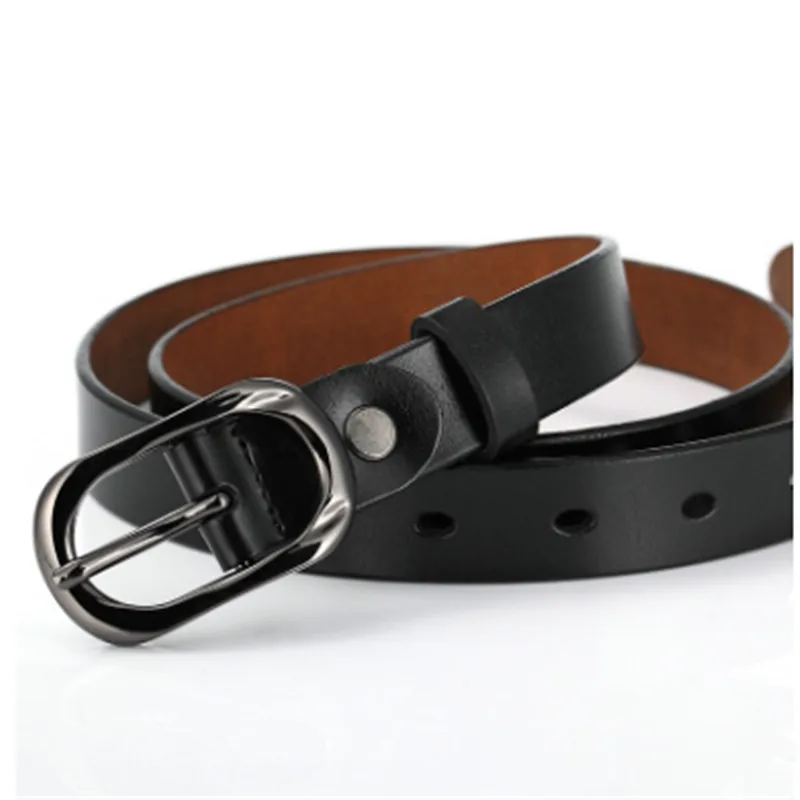 

New Designer Fashion Women's Belts Genuine Leather Brand Straps Female Waistband Pin Buckles Fancy Vintage for Jeans