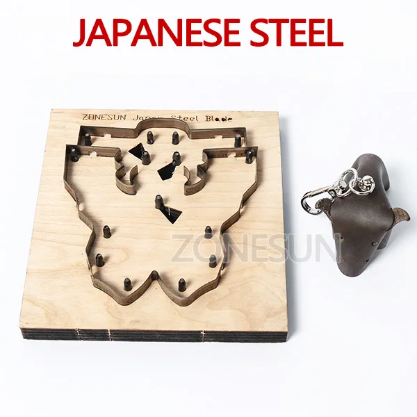 Japanese steel ZONESUN Япония сталь лезвие правило высечки стальной пробойник инструмент бык резки плесень древесины темплат штампы для кожи высечки машина - Цвет: Japanese steel