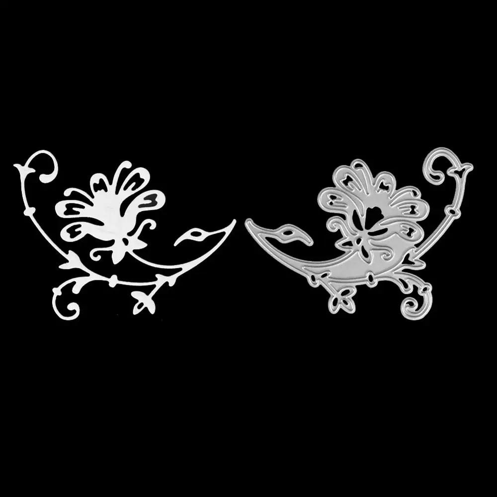 Рамка с цветами фон для резки металла штампы DIY Скрапбукинг трафарет открыток