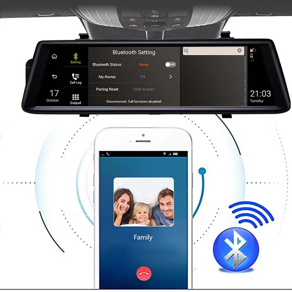 Автомобильный видеорегистратор ANSTAR ADAS, 4G, Android, видео рекордер, два объектива, Bluetooth, wifi, FHD 1080 p, gps навигатор, Автомобильное зеркало заднего вида, видеорегистраторы