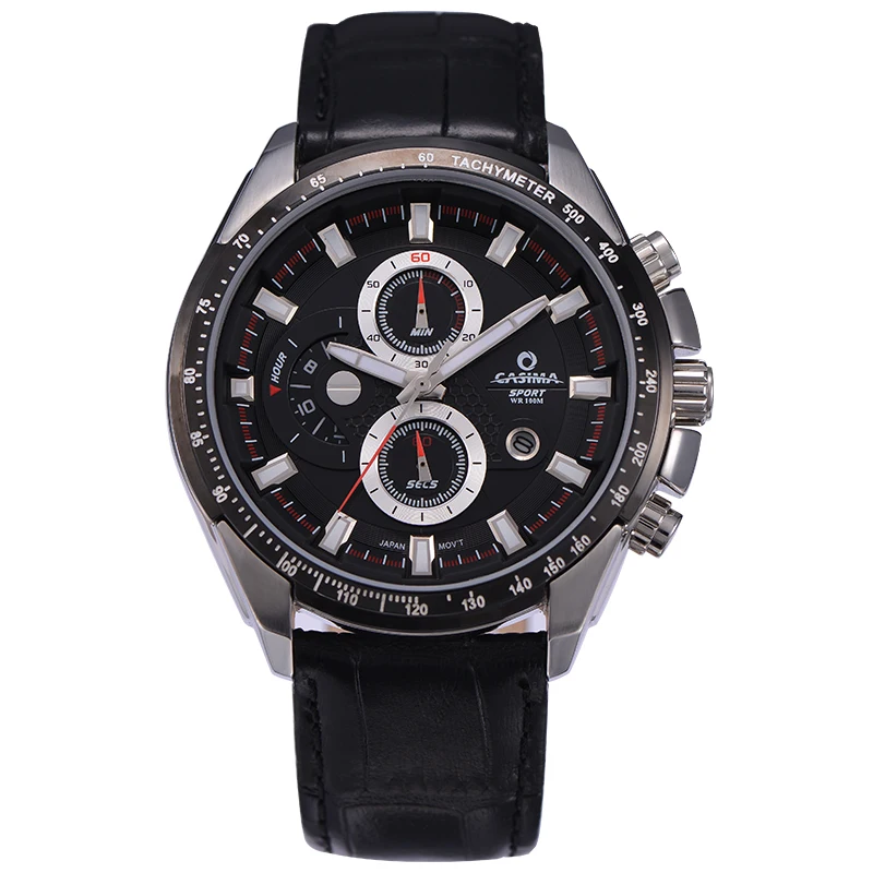 Мужские часы кварцевые из нержавеющей стали модные спортивные на открытом