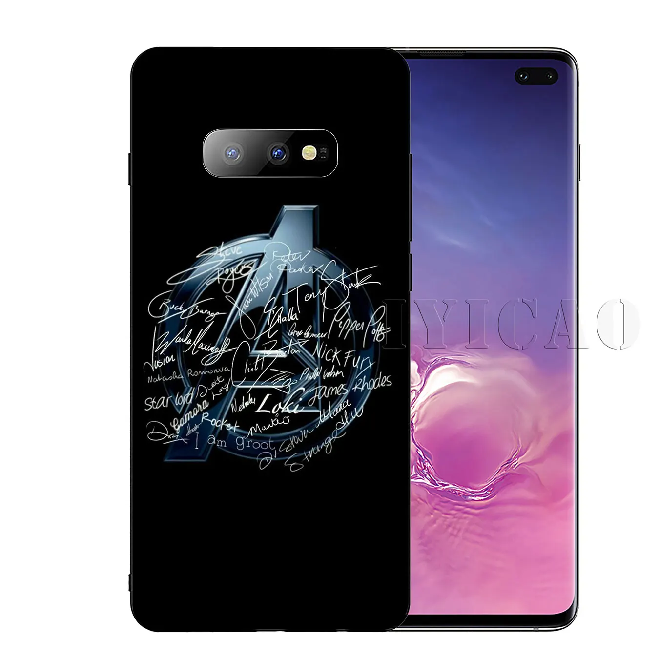 IYICAO Marvel Мстители Мягкий силиконовый чехол для телефона Samsung Galaxy S20 Ultra S10 Lite S9 S8 Plus S6