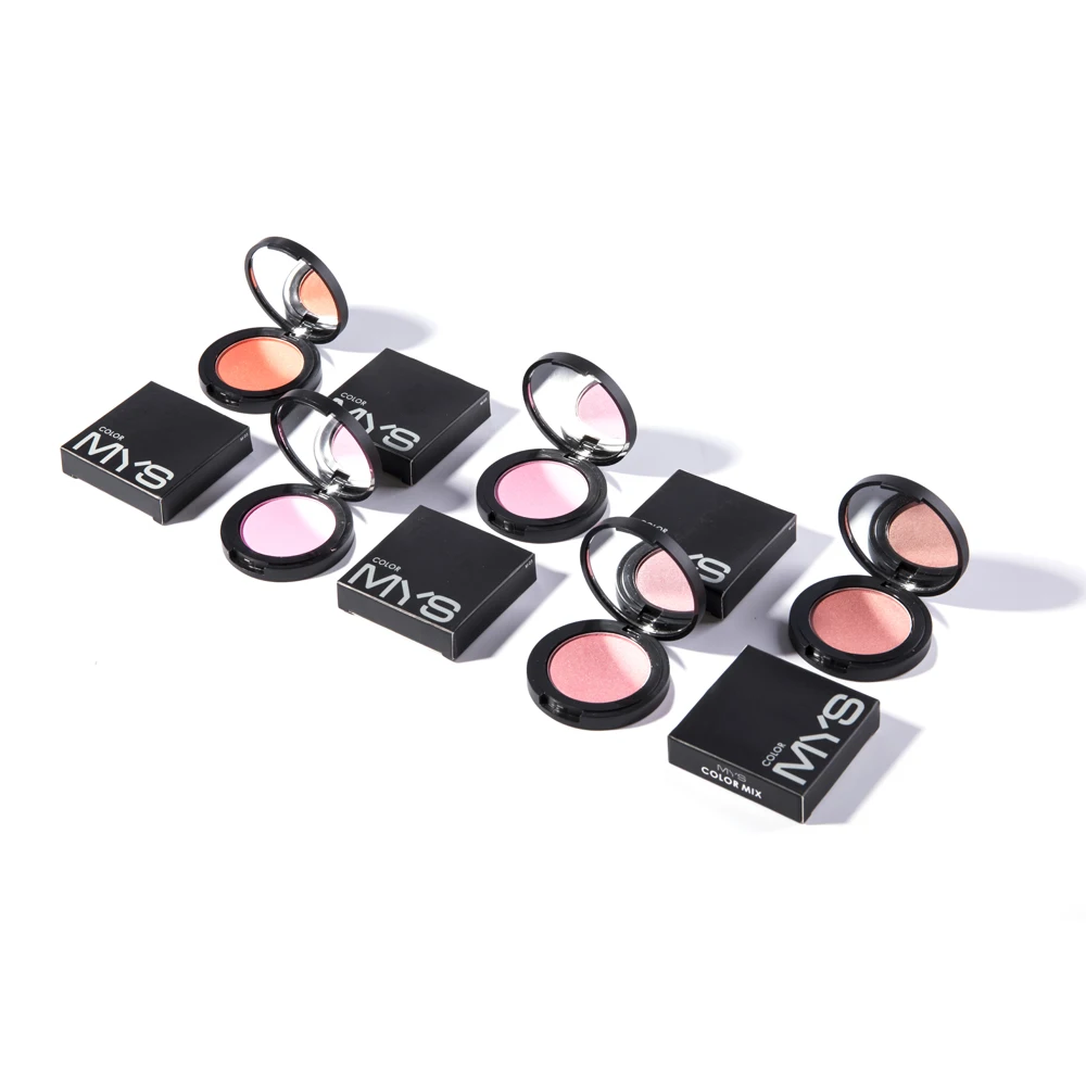 MYS 6 цветов Минеральные румяна палитра для макияжа лица щек телесного цвета