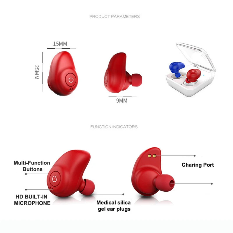 I7 беспроводные Bluetooth наушники бизнес 3D стерео гарнитуры банк питания bluetooth