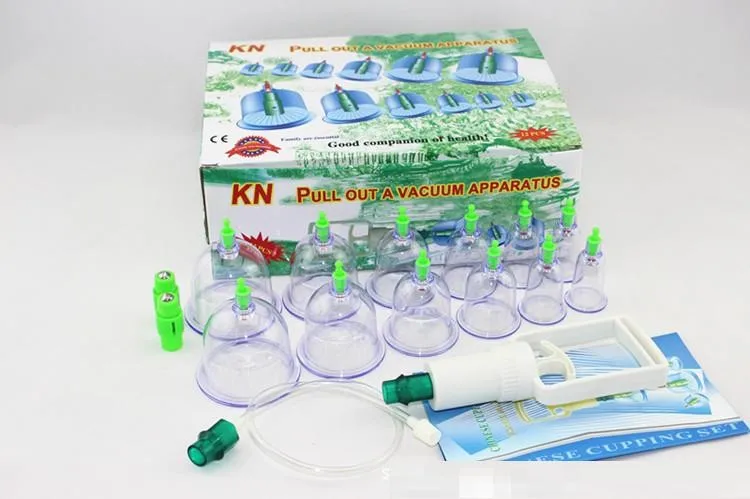 

Cheap 12pcs hijama cups chinese vacuum cupping kit pull out a vacuum apparatus therapy relax massagers curve suction pumps