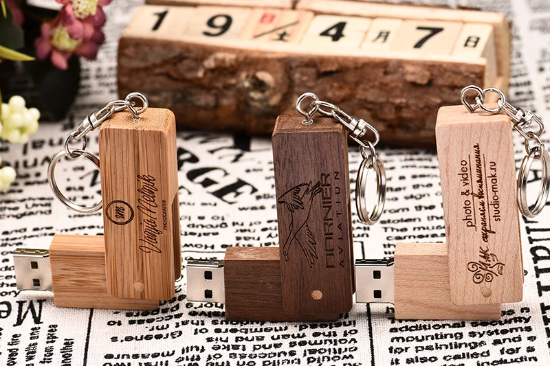 SHANDIAN USB 3,0 логотип персональный деревянный USB флеш-накопитель креативный подарок заказной логотип дерево u диск Флешка 4G 8GB 16GB 32GB