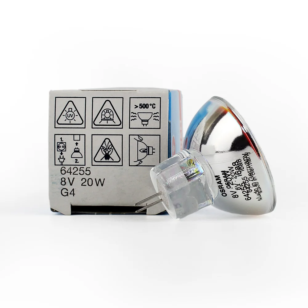 Оригинал 64255HLX 8V20W GZ4 галогенная лампа 8В 20 Вт zeiss leica микроскоп Бесплатная shipping-5pcs |