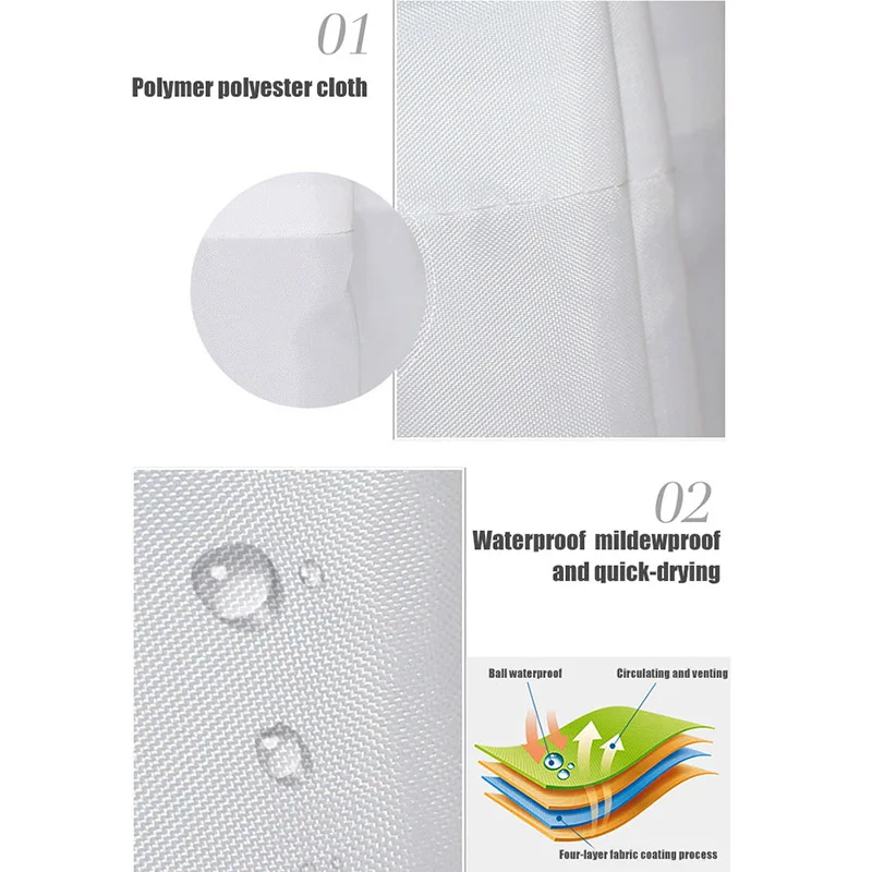 Ткань для душа Современная устойчивая к плесени занавеска ванной вкладыш