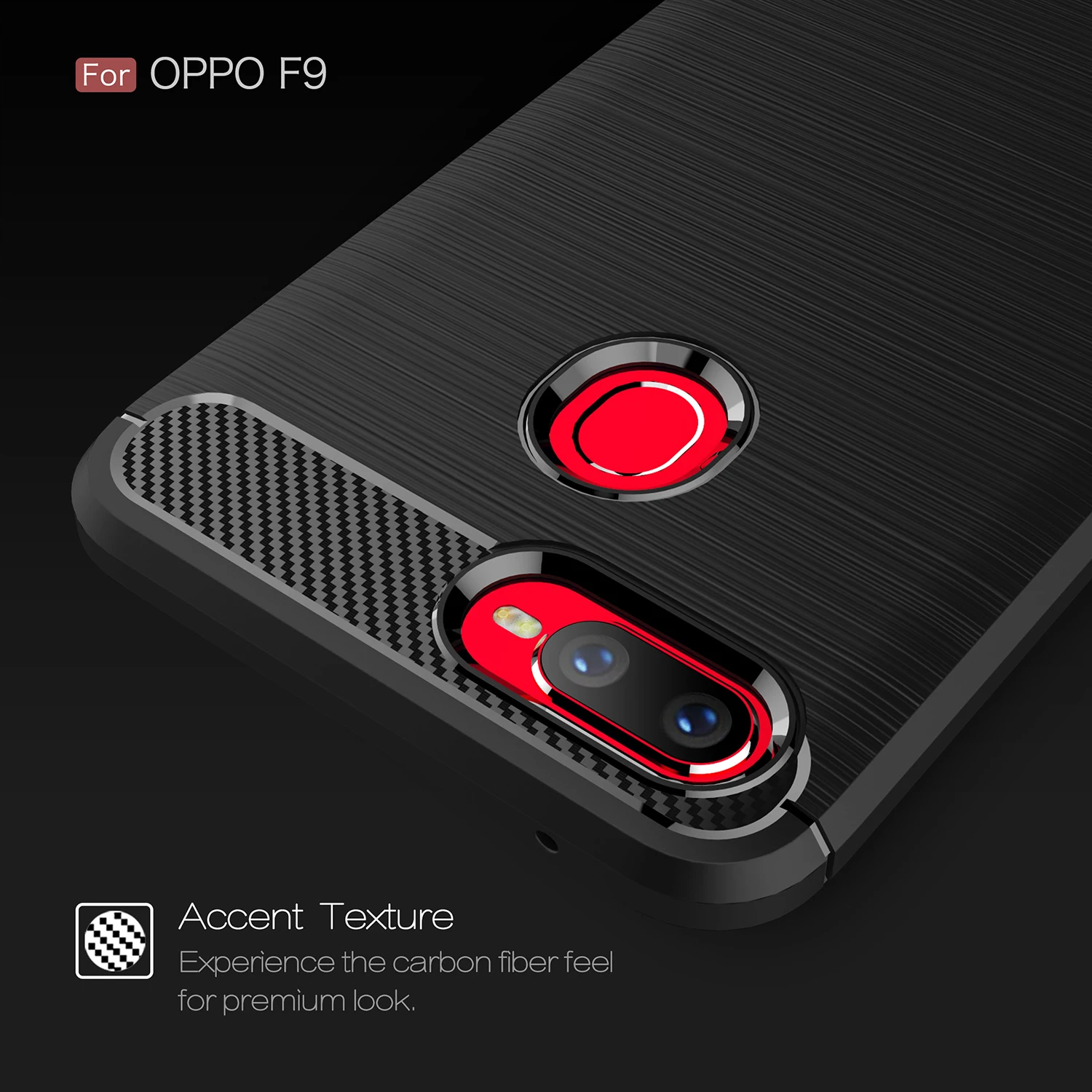 Чехол из углеродного волокна Oppo F9 чехол мягкого ТПУ силикона для телефона Fundas Pro