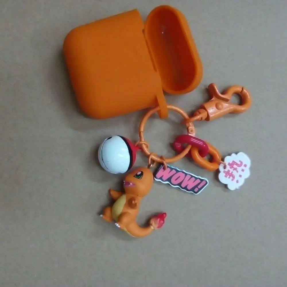 ZZ - 04 Милый мультфильм Пикачу Бульбазавр Squirtle Charmander Кукла Брелок для AirPods Беспроводная bluetooth-гарнитура защитный чехол - Цвет: ZZ - 04