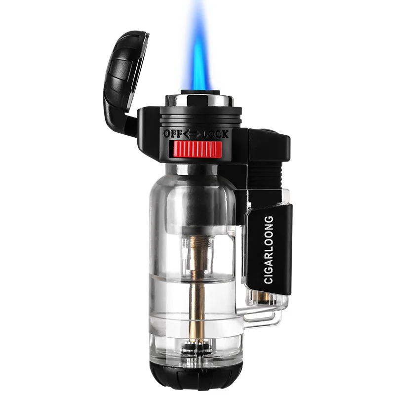 Зажигалка для сигар Мини Портативная ветрозащитная Бутановая надувная CB