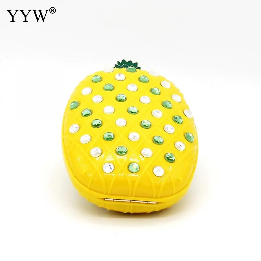 Акриловая сумка-клатч с железным рисунком ананаса и фруктов мини-сумка на плечо