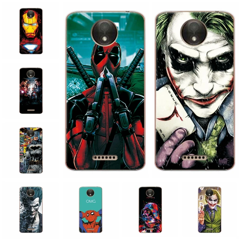 Charming Marvel Hero Captain America Phone Case For Motorola Moto C Plus Iron Man Soft TPU XT1723 XT1724 5&quot |