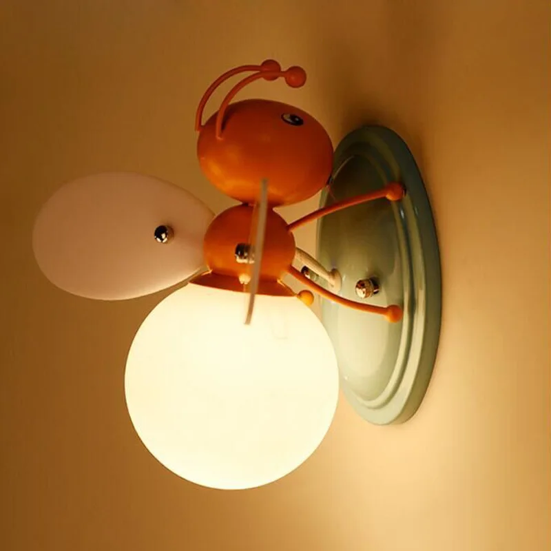 Креативная настенная Светодиодная лампа 4 Вт в виде пчелы Современные Настенные