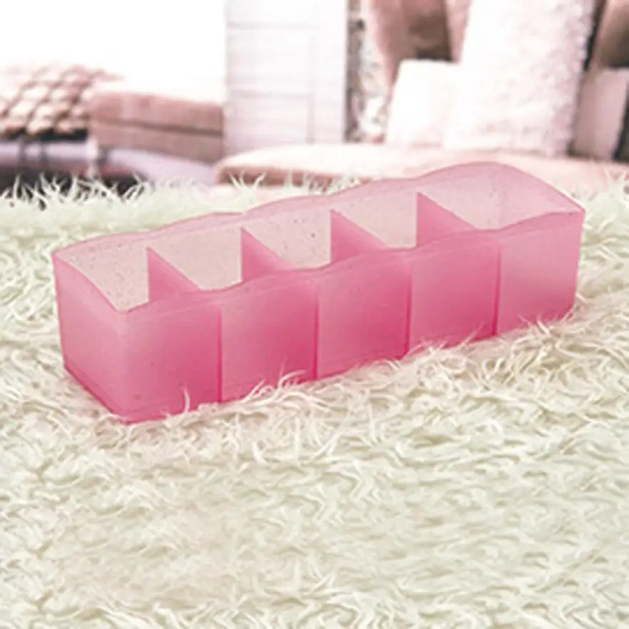 Hot Sale 5 Cells Plastic Organizer Storage Box Tie Bra Socks Drawer Cosmetic Divider Tidy Delicate Convenient 40p | Дом и сад