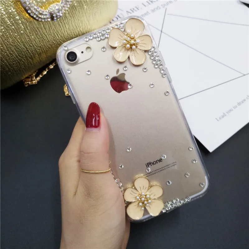 Чехол для телефона LaMaDiaa xiaomi Redmi 7 5 plus 6A MIX2 MAX Note с блестящими кристаллами и стразами