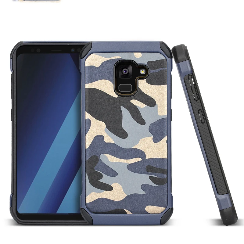 Urmwing чехол для Samsung Galaxy A8 (2018) камуфляж ПК + ТПУ 2 in1 антидетонационных задняя крышка
