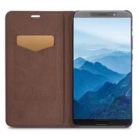 qialino business style genuine leather case for huawei mate 10 ultra slim flip cover for 5 9 inch