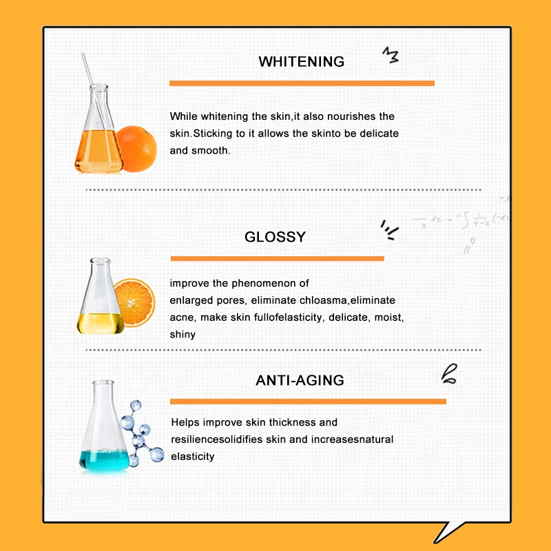 

120 ml HERES B2UTY Vitamin C Snowy White Face Serum Whitening Women Firming Emulsion Plant Essence Skin Care Wrinkle Cream