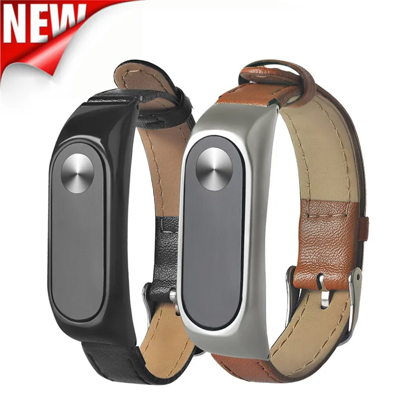 Новый кожаный ремешок для оригинального браслета Xiaomi Mi Band 2 сменный часов
