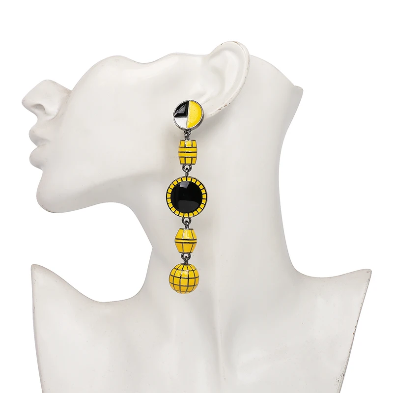 JUJIA, Boho серьги,, много цветов, массивное ювелирное изделие, очаровательные длинные висячие серьги-капли для женщин, Brincos