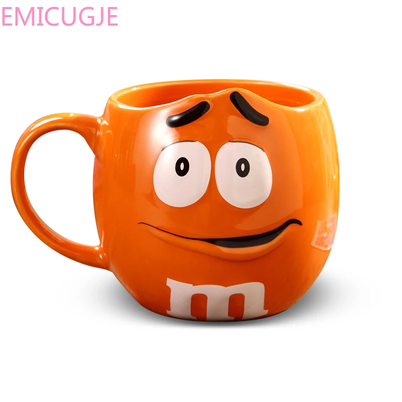 Молочные кружки фарфоровые для воды и чая милые M &amp M's Beans кофейная овсянка