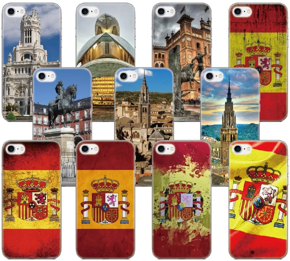 Чехол с флагом Испании для BQ Aquaris M5 E5 E6 M5.5 X5 Plus Blackberry Z10 Z30 Q10 Nokia Lumia 520 930|case for bq|phone