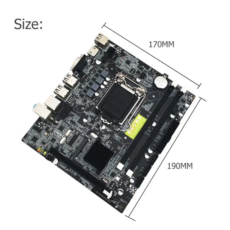 H55 PC LGA1156 компьютерная настольная материнская плата DDR3 Двойная материнская плата с интерфейсом HDMI HD Тип памяти DDR3 1333/1066 МГц