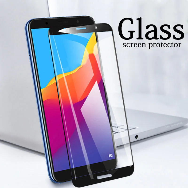 9D полное покрытие из закаленного стекла для huawei Y5 prime Y9 2018 Защитная пленка экрана