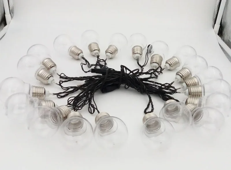 5 м 20 шаров Белый светодиодный гирлянда сказочные огни Guirlande Lumineuse светодиодный Рождественский свет наружные Рождественские огни свадебные украшения