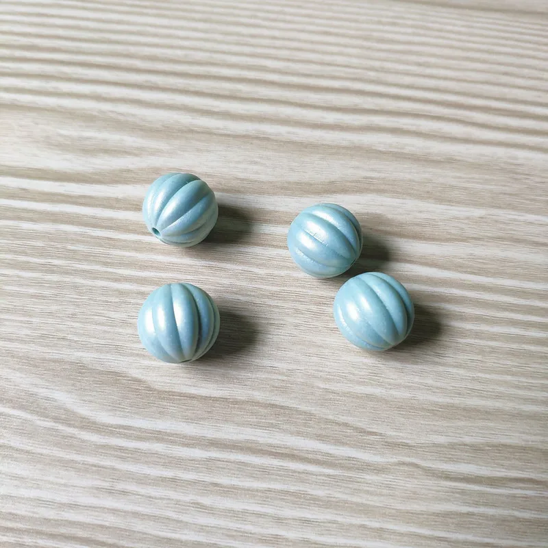 mint green Новое поступление 17 мм 200 шт./лот твердые акриловые бусины в форме радуги и тыквы для изготовления ювелирных изделий своими руками - Цвет: mint green
