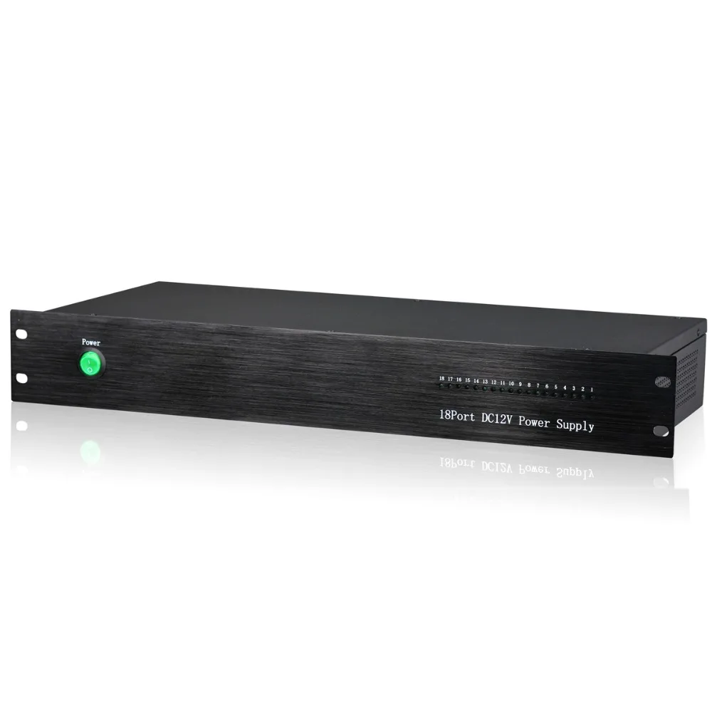 CCTV адаптер питания для монтажа в стойку источник 18Ch AC24V выходная мощность коробка