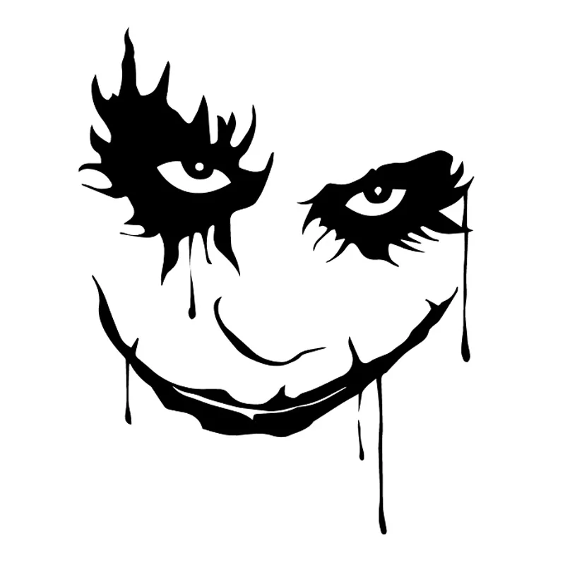 12 6 см * 16 1 страшный монстр модный Декор наклейки виниловые черного/серебристого