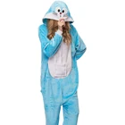 Пижамы Jingle Cat для взрослых, пижамные комплекты для женщин, пижамы для сна, цельный зимний Ночной костюм, теплая одежда