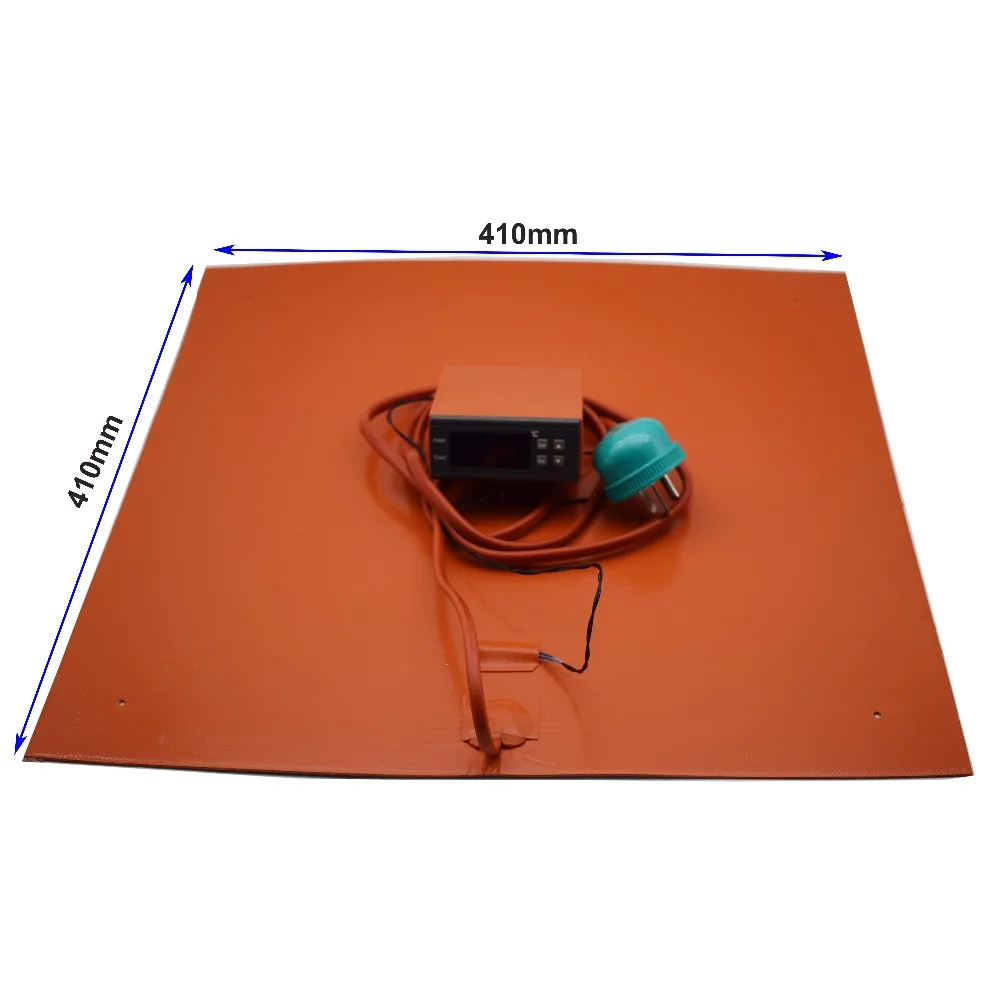 Силиконовая Подогреваемая кровать с цифровым контроллером 410 мм|Детали и