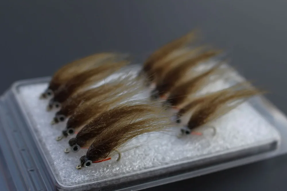 Tigofly 12 шт. оливковый Полярный Фрай медленно тонущий лосось форель Steelhead гольян нахлыстом мухи приманки муха набор-Размер#8