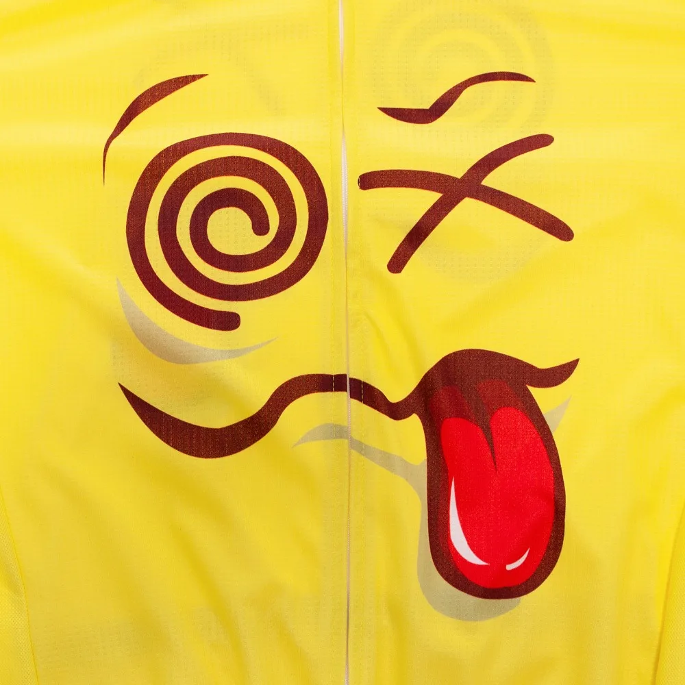 Со смешными героями из мультфильмов Велоспорт Джерси Ropa Ciclismo Для мужчин короткий рукав велосипедная одежда Maillot Открытый велосипед Джерси MTB желтый и зеленый цвета