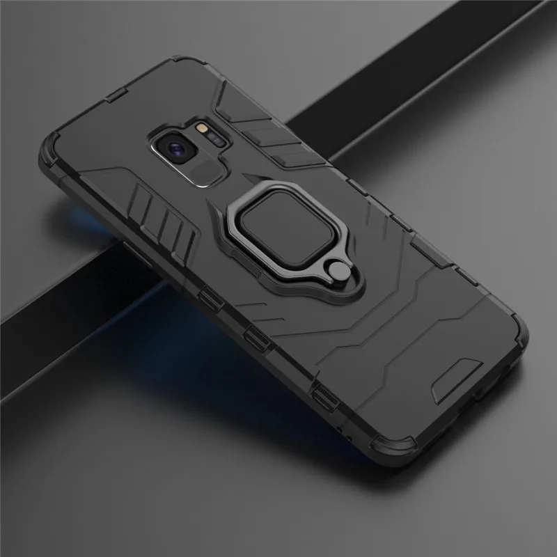 Автомобильный магнитный держатель кольца для samsung Galaxy S10 Lite S8 S9 Plus Гибридный
