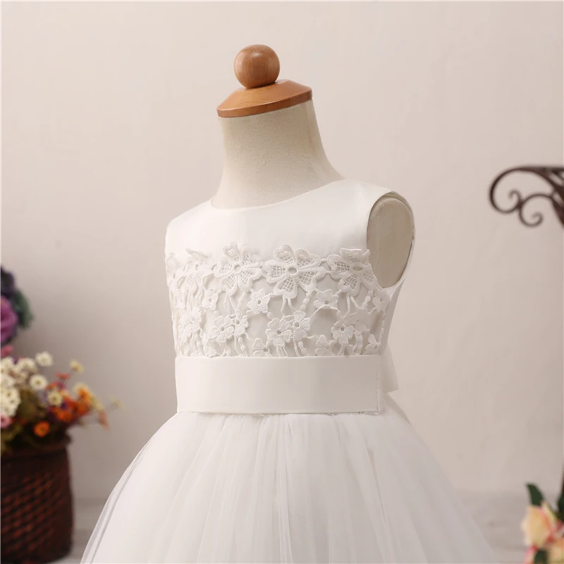 Женское бальное платье с бантом на спине Forevergracedress Белое Бальное Платье без