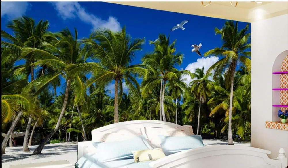 3D обои с изображением пейзажа природы моря современные нетканые для