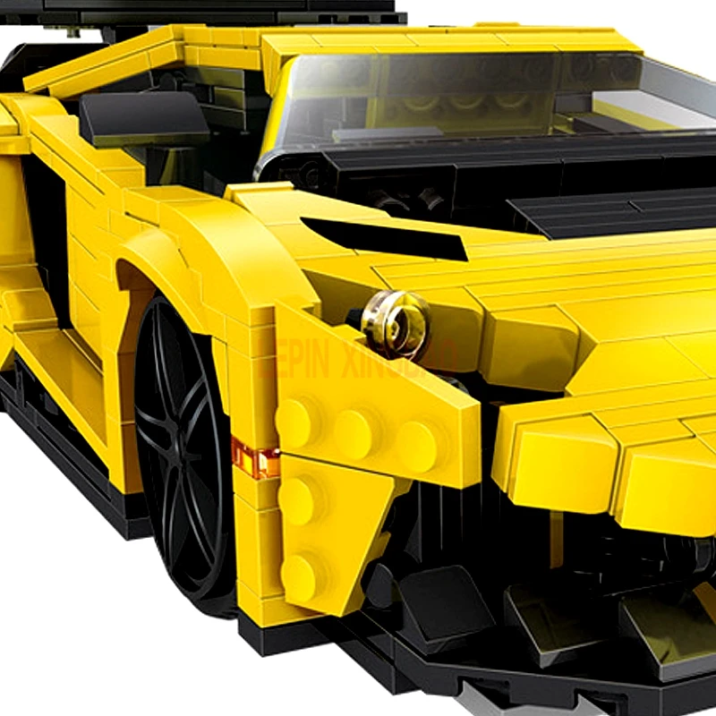 XingBao 03008 желтый Flash Racing 03011 красный фантомный гоночный автомобиль строительные