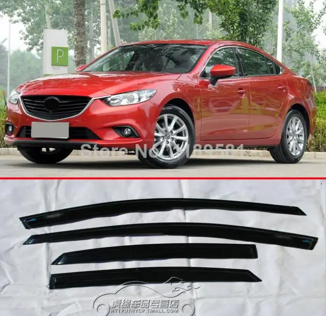 Солнцезащитный козырек для Mazda 6 M6 Atenza 2014 2015 2016 Mugen Style защита от дождя и солнца|rain