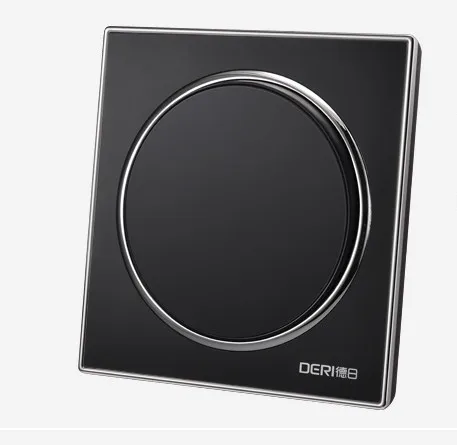 Настенный Выключатель 86 размера новый круглый дизайн роскошный золотой/черный |